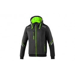 Sudadera TÉcnica 280 Gr Gris/verde Fluor Colorado Talla L Sp