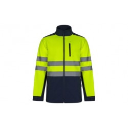 Cazadora Softshell Alta Visibilidad Navy / Amarillo T L Veli