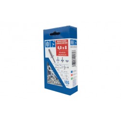 Remache Aluminio/acero Cabeza Alomada Ø4,0x08mm 105 Un Bralo