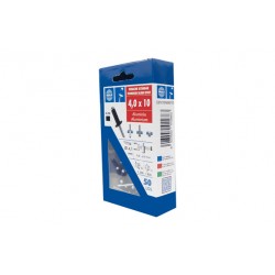 Remache Aluminio/acero Cabeza Alomada Ø4,0x10mm L Negro 50 U