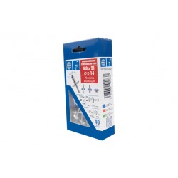 Remache Aluminio/acero Cabeza Alomada C.14 Ø4,8x21mm 40 Un B