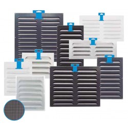 Rejilla Airflow Blanca Con Mosq Con Gancho 20x25x1,5