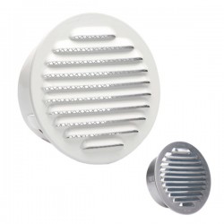 Rejilla Empotrar A Tubo Regul Alum Blanco Gancho 12 Cm