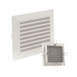 Rejilla Emp + Clipsar Abs Blanco Mas Mosquitera 11x11 Cm