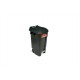 Contenedor Negro Con Pedal 120l Tapa Negra Tayg
