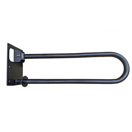 Asidero Seguridad Abatible Negro Mate 73x15x24,5