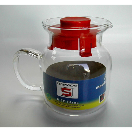 Jarra Microond. Estand. 0,65lt Vidrio Tecnhogar
