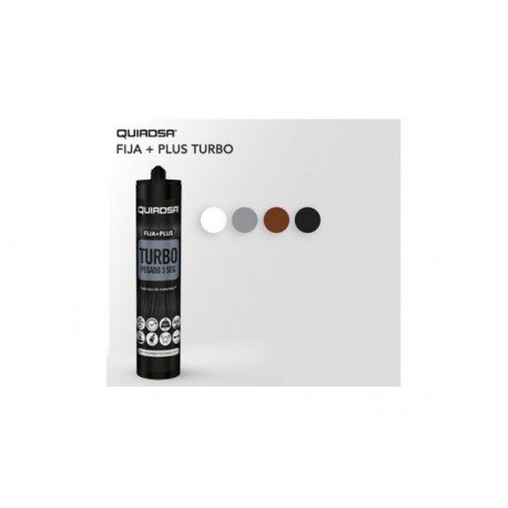 Adhesivo Montaje Fija+plus Turbo 290 Ml Gris Quiadsa