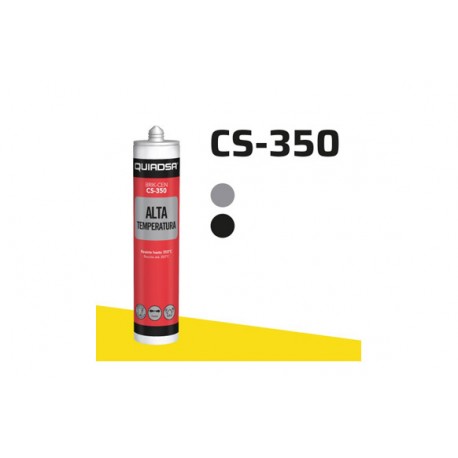 Silicona Alta Temperatura Cs-350 290 Ml Gris Quiadsa