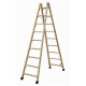 Escalera Madera Doble Con Taco 9x9