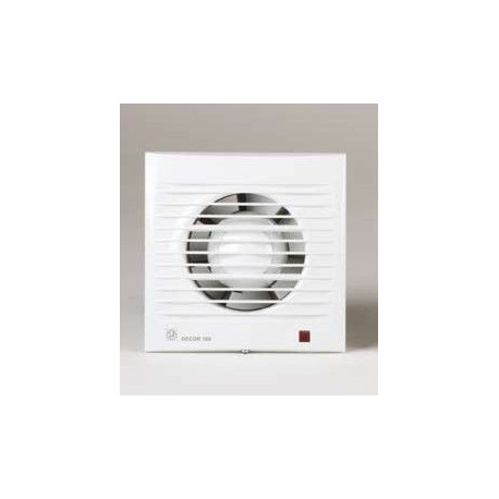 Extractor Baño Axial 95m3/h Extrapl. C/a Bl Decor 100-c S&p