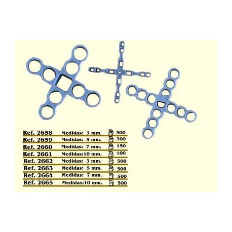 Cruceta Const 10mm Pavimentos Revest Cv Tools 100 Pz