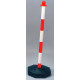 Palo Señalizacion 1mt Con Base Para Cadena Plastica 1125