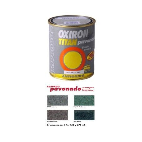 Esmalte P/metal Antiox Negro 375ml Oxiron Pavonado 02b020438