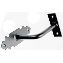 Soporte Pasamanos Negro 100x32mm 832 Unidad