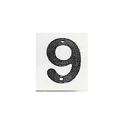 Numero Señal Atorn. 100mm "9" Forjado Ne El Zorro