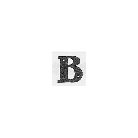 Letra Señal Clavar 100mm "b" H.forj Ne El Zorro