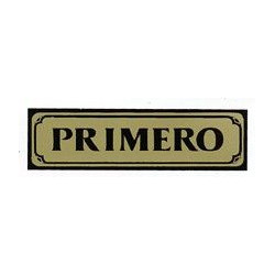 Placa Señal Adh 290x080mm Primero Alu Oro Superl.