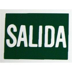 Placa Señal Adh 297x210mm Salida Poliest Lum Superl.