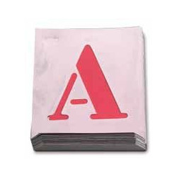 Abecedario Pintar 060 Mm Chapa Aluminio Nusac