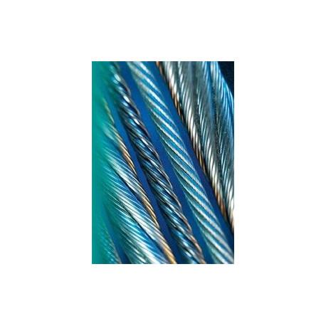 Cable Acero Galvanizado 6x7+1 4mm. Rollo De 25 Metros