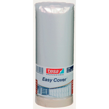 Plastico Protector Con Cinta 33mtx140cm Easy Cover Tesatape