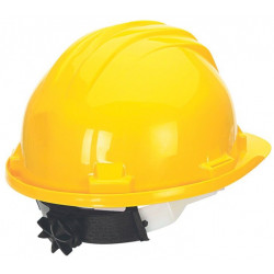 Casco Obra 5-rg Ajustable C/arnes De Cabeza Amarillo