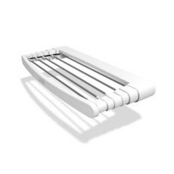 Tendedero Pared Baño 5mt 70x39x6cm Telepack 70 Alum-resina