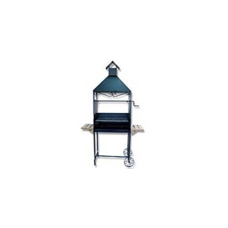 Barbacoa Chimenea C/ruedas 210x75x42cm