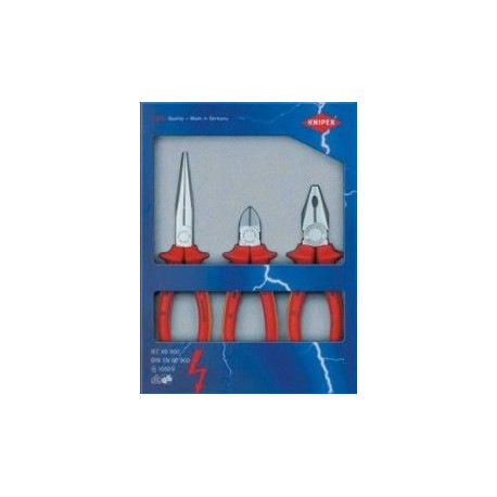 Alicate Elec Aisl.1000v Knipex 3 Pz