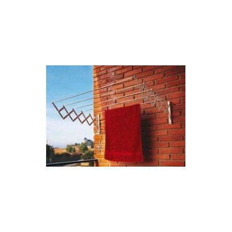 Tendedero Pared 5 B. 080cm Ext Ac.ep. Bl Acordeon Cuncial