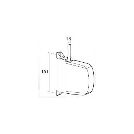 Recogedor Pers 18mm Sobrep Mini Pl Mf/be Gaviota