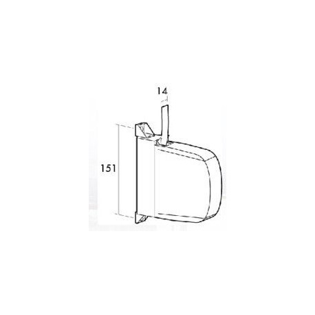 Recogedor Pers 14mm Sobrep Mini Pl Bl/pin Gaviota