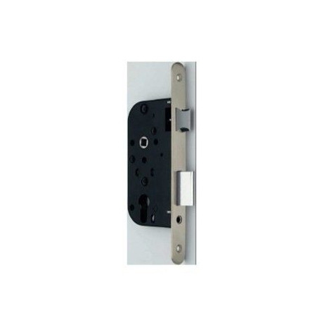 Cerradura Entrada 70mm 1059-r 23x50 Canto Redondo Inox