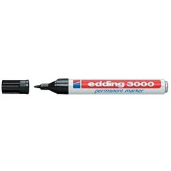 Rotulador Permanente Edding 3000 Negro  Ancf60014