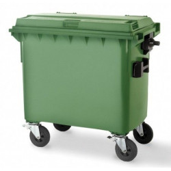 Contenedor Bas. 770lt Rue/pedal W-weber Pl Verde T/pl 04013-