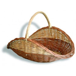 Cesta Leña Mimbre Ovalada 65x46x52 10143