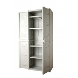 Armario Alto 4 Baldas Resina Gris 65x45x172 Rf System
