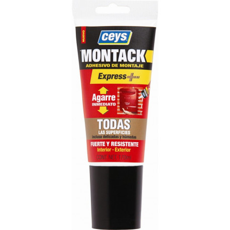 Pegamento Montaje "montackexpress+" Tubo 170ml 507241 Ceys