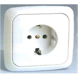 Base Enchufe C/tt Schuco Blanco 31472-60