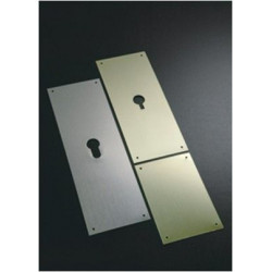 Placa Cerradura 80x120mm 300s31 Acero Inox Ciega Bernial