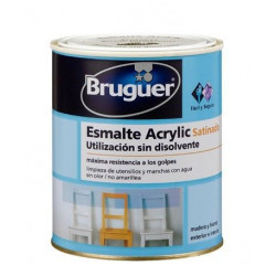 Esmalte Acrilico Satinado Marfil Claro 750ml Bruguer 1506