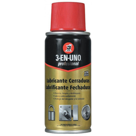 Aceite Lubricante Cerraduras Prof Spray 3-en-uno 100 Ml