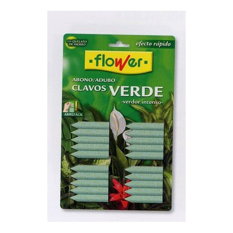 Abono Clavos Plantas Verdes 20u Productos Flower