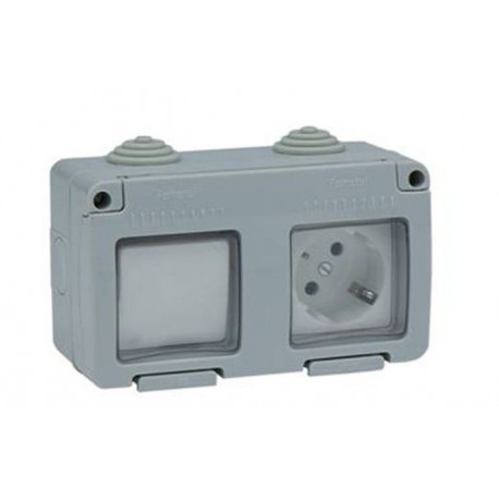 Interruptor Elec 10amp-250v Estanco Conm. Enchufe Ip55 Famat