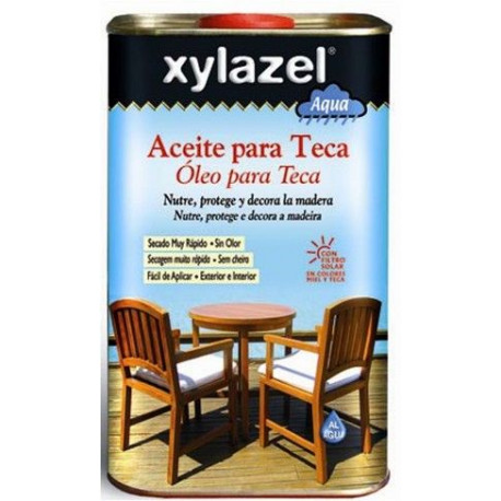 Aceite Para Teca Al Agua Color Miel 750ml Xylazel 1761703