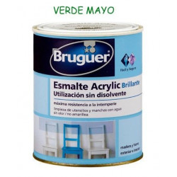 Esmalte Acrilico Brillante Verde Mayo 250 Ml Bruguer