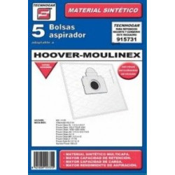 Bolsa Aspirador Papel Hoover-moulinex 915731 Thogar 5 Pz Rf