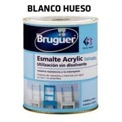 Esmalte Acrilico Satinado Blanco Hueso 250 Ml Bruguer 1508