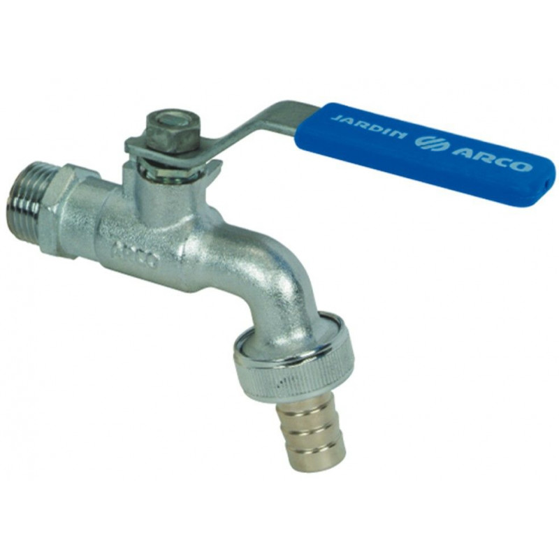 Comprar Grifo Curvo Jardin 1/2" X 3/4" Palanca Arco en MasFerreteria